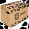 SAFARIPAK - 20 Pack Strong Large Reusable Cardboard Storage Packing Moving House Boxes 52cm x 30cm x 30cm with Carry Handles and Room List Checkboxes - 47 Litres Capacity