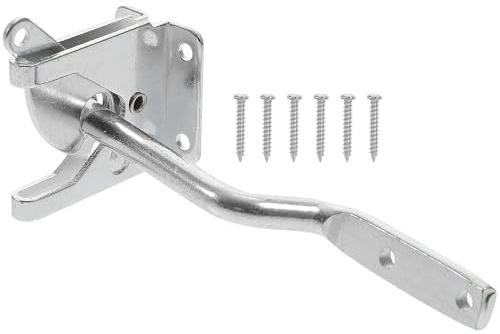 IWOWHERO Cerrojo de Gravedad Resistente para Puerta de Jardín y Rejas Pestillo Seguro para Vallas Exteriores y Puertas de Madera Bloqueo Automático Fiable para Protección de Bebés y