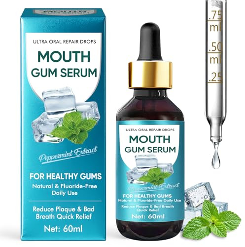 Zahnfleischrückgang, Gum Repair Drops, Verbessert Effektiv Zahnfleischrückgang, Lindert Rötungen und Entzündungen, Fördert Die Regeneration Des Zahnfleisches, 60 ml (1er Pack)
