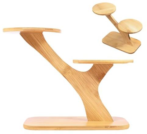 Pflanzenregal für den Innenbereich – 9,9 Zoll moderner, rustikaler Aufbewahrungsständer aus Holz | Ästhetischer Halter für Teekanne, Blumentopf, Pflanzgefäß, Vase, Heimdekoration, Wohnzimmer, Balkon,
