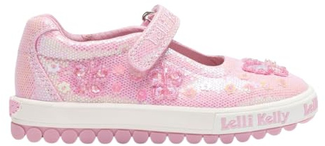 Lelli Kelly Pink Glitter Emerald Dolly Shoes LK5420 (RO01) - 6 UK 24 EU