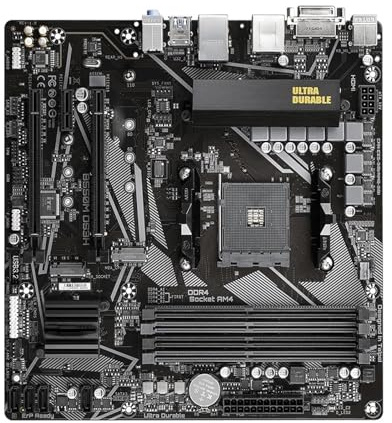 Placa Madre Placa Base Fit For GIGABYTE B550M DS3H Micro-ATX B550 DDR4 4733(OC) MHz M.2 USB 3.2 128G con Doble Canal y Socket AM4