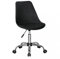 FineBuy HAINAN, Drehstuhl mit Kunstleder-Sitzfläche, Design Drehsessel Wartezimmerstuhl ist höhenverstellbar, Schreibtischstuhl mit Rückenlehne, Bürostuhl/Jugendstuhl mit Schalensitz
