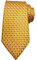Wehug Herren-Krawatte, klassisch, kariert, Seide, gewebt, Jacquard-Krawatte, für Herren, Orange
