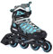 SMJ sport Damen Inliner Inlineskates Skates 82A ABEC5 Fitness PW-150 Türkis (39)