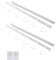 Voarge Lot de 2 crochets de rangement pour verres à vin, ustensiles de cuisine, cravates, ceintures, écharpes, crochets de suspension pour 6 tasses (blanc)