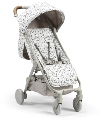 Elodie Details Mondo Stoller® Buggy von Geburt bis 4 Jahre (22 kg) - Liegeposition, Einhand-Faltung und -Steuerung, Leichter Kinderwagen in Kabinengröße - Dalmatian Dots