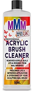 Acrylic Nail Brush Cleaner POWERFUL Liquid Cleaner for Acrylic Gel Nail Brushes (50ML)