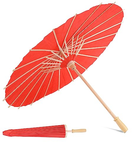 Sonnenschirm Aus Reispapier, Asiatischer Sonnenschirm, Papierschirm Sonnenschirm, Papier Sonnenschirm, Japanischer Chinesischer Art-Papiersonnenschirm, Regenschirm Für Hochzeit, Brautpartys 60*42.5cm