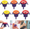 liuxingran 6Pcs Toss It Bottle Cap Stand Kit Plastic Bottle Holder Seasoning Shampoo Gel Bracket Leakproof Cover Flip-It Inverted Caps Sets