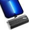 iWALK Small Portable Charger Power Bank 4500mAh Ultra-Compact Cute Shiny Battery Pack Compatible with iPhone 14/13/13 Pro Max/13 Mini/12/12 Mini/12 Pro Max/11 Pro/XS Max/XR/X/8/7/6/Plus Airpods,Black