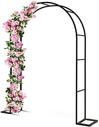 Rose Arch, Garden Arch Arbor, Heavy Duty Metal Arches, Used for Climbing Plants, Wedding Party Decoration, White, Black, Copper Color, Thickened Pipe Diameter: 19mm,W1.2mxH2.2m