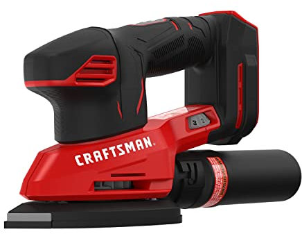 CRAFTSMAN Sander sans fil 20 V max. Outil uniquement (CMCW221B), rouge