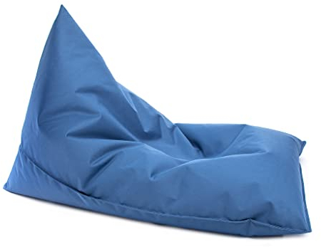 Ecopuf Lazy M Dreieckiger Sitzsack - vielseitiger Bean Bag mit EPS-Perlenfüllung aus robustem Polyester für drinnen und draußen – Höhe 100 cm, Länge 150
