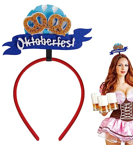 Rianpesn Oktoberfest-Stirnband für Damen - Unisex Urlaubskopfschmuck,Oktoberfest-Unisex-Stirnbänder, rutschfeste Haarreifen für Partyzubehör für Kinder und Erwachsene