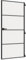 'vidaXL Slim Internal Door with Tempered Glass and Aluminium Frame, Black, 93x201.5 cm – Luxurious Design for Home and Office