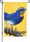 Garten Flagge 30x45cm, Schöner Blauer Vogel, Der Auf Einem Ast Steht. Schöner Blauer Vogel, Der Auf Einem Ast Steht Dekorative Fahnen Verblassen Beständig Sommer Flaggen, Für Veranda, Garten