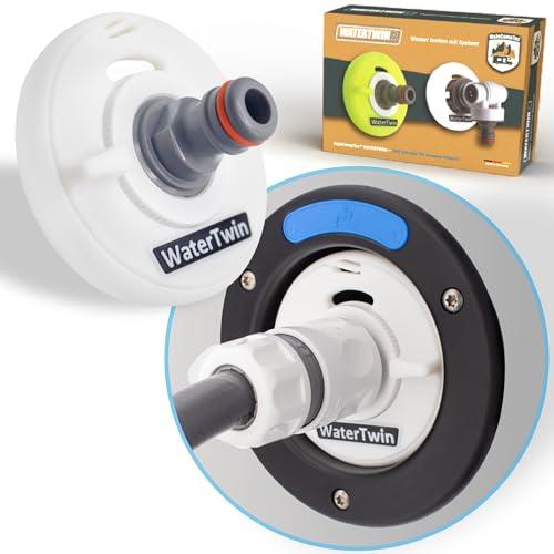 MaJoCompTec® WATERTWIN Wasser Befüll Adapter | Tankadapter kompatibel mit Gardena Anschluss | Tankdeckel Zubehör für Wohnmobil Wohnwagen Einfüllstutzen (Adapter 3-Pin D:78)