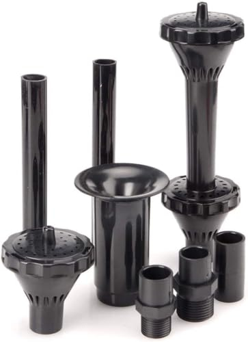 Fountain Nozzles Replacement Parts, Outdoor Fountain Nozzles, Solar Fountain Water Feature Pond Pump Accessories Kit for Garden/Fish Tank (2 Layers)