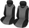 Rebeca Shop Coprisedili per auto Universali, tessuto poliestere, set fodere protezione sedili, copertura adattabile, No Suv Coppia Anteriore (Grigio)