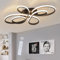 ZMH Deckenlampe LED Deckenleuchte Schwarz - Wohnzimmerlampe 80cm Wohnzimmer 78W Schlafzimmerlampe Modern Design Dimmbar mit Fernbedienung Deckenbeleuchtung Groß für Schlafzimmer Esszimmer Büro Küche