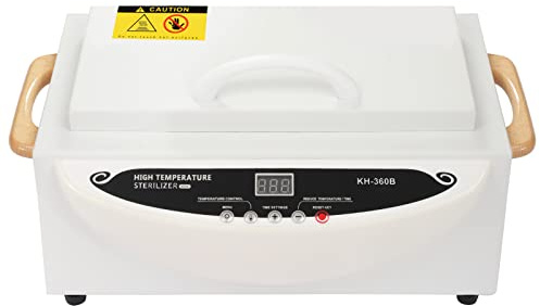 500W Sterilisator Desinfektion Kosmetik Fußpflege Tattoo Nagel Maniküre Box 0-250°C für Nagelknipser, Pinzetten, Augenbrauenscheren, Handtücher