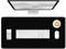 Hsurbtra Desk Pad, 32 x 16 Premium-Textured Desk Mat, Stitched Edge Anti-Slip Waterproof Rubber Mouse Pad, L Extended Computer Mat for Office Gaming Laptop Keyboard Jet Black