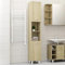 Iiaky Badezimmerschrank Sonoma-Eiche 30x30x179 cm Holzwerkstoff Schrank Für Schmutzige Kleidung