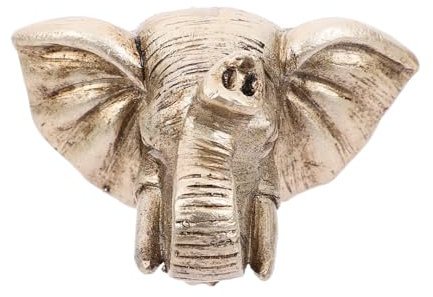 Amosfun Hofbrunnen gartendeko gartenpumpe Außendekor wasserfontäne wasserspeier Düse Katzenbrunnen wasserspender für Hunde Elefant-Babyparty-Dekorationen für Mädchen Wandwasserbrunnen Harz