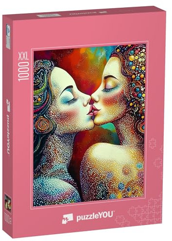 Puzzle 1000 Teile XXL „Kiss me“