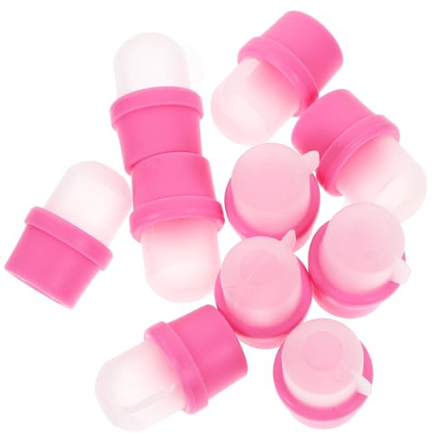 BIUDECO 20 Stück Manicure Nagelsoaker Caps aus Hochwertigem Resin Kleber Wiederverwendbar und Bequem für Nagellackentfernung und Nagelkunst Geeignet für Profi und Privatgebrauch