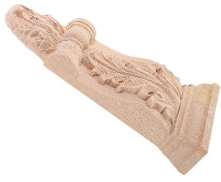 Zerodeko Console Murale Sculptée en Bois Massif, Corbeau Décoratif Européen 10x21x3 Cm, Support Robuste pour Décoration Murale Intérieure, Consoles pour Maison et Meubles