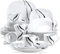 VEWEET 'Teresa' 30-Piece Dinner Set Ivory White Porcelain Lines Pattern China Ceramic Tableware Set with Cups Saucers Dessert Plates Soup Plates Dinner Plates Service for 6