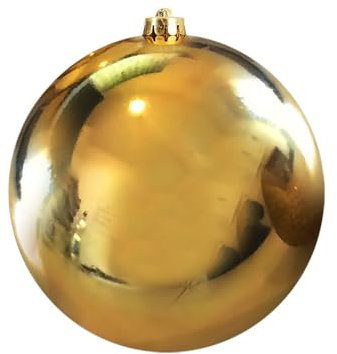 zeitzone Große Christbaumkugel Gold Glänzend Weihnachtsbaumkugel Bruchfest 20cm