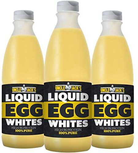 Uncle Jack's Free Range Liquid Egg Whites 970ml Bottle Eggs Protein (3 Bottles)