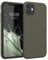 kwmobile Case Compatible with Apple iPhone 11 Case - Soft Slim Protective TPU Silicone Cover - Olive Green Matte