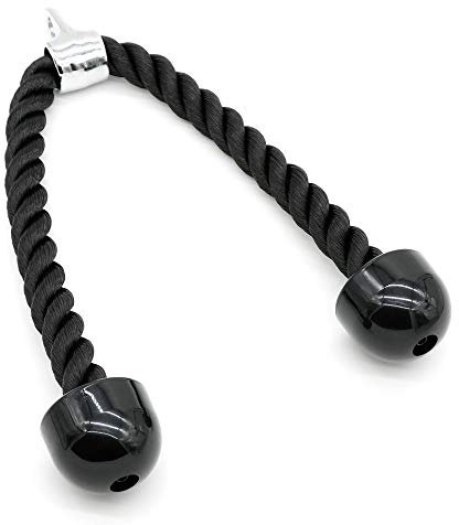 Fortitude Sports Tricep Rope 70cm | Heavy Duty Triceps Gym Rope Cable Attachment For Exercise Machines | For Bicep Curls, Triceps Press Downs/Extensions