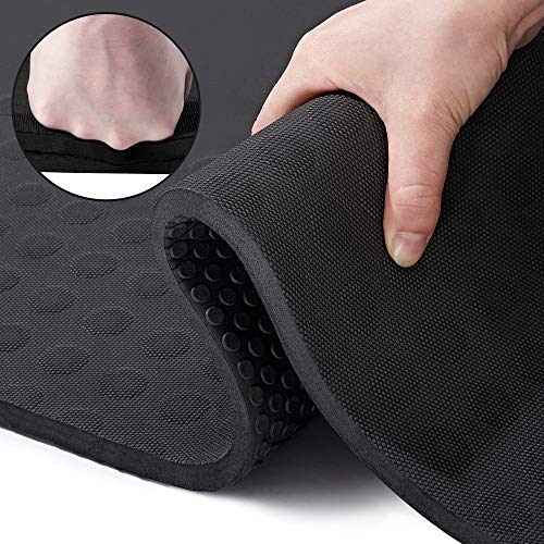 JELS Extra Thick Yoga Mat, 1.2/2 inch, Ergonomic 3D Non Slip Design, SGS Certified TPE Material, Yoga Mat for Men Women with Carrying Strap,Exercises Mat for Yoga, Pilates and Floor Workout(72x26)