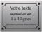 Plaque de rue décorative en aluminium Personnalisée pour intérieur et extérieur 20x15cm Alu Brossé