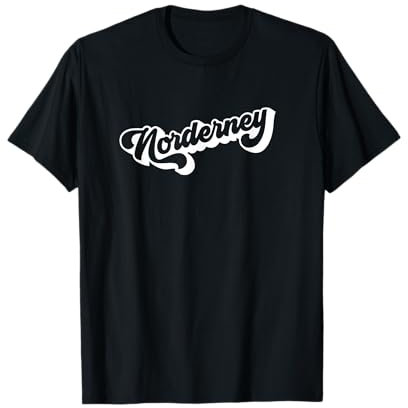 Retro Norderney Schriftzug - Norderney T-Shirt