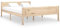 vidaXL Kiefernholz Massivholzbett Bettgestell Holzbett Futonbett Bett Doppelbett Bettrahmen mit Lattenrost Schlafzimmerbett 160x200cm