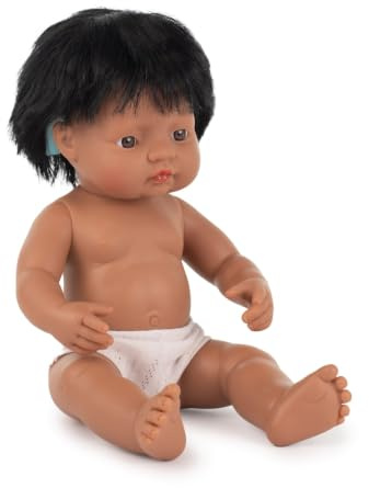 Miniland South American Boy 38cm with Hearing aid, Without Underwear, 31116