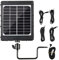 Folgtek Solar Panel Power Bank 8000mAh Output 12V/1A, 9V/1.5A, 6V/2A, Input 5V IP66 Waterproof Portable Outdoor Rechargeable Power Supply with Bracket for Trail & Game Camera