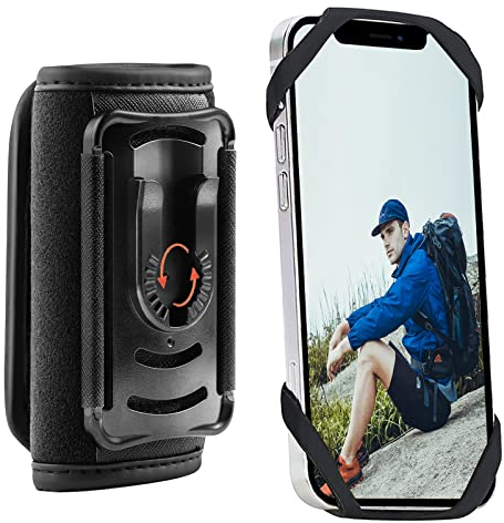 QIAQIAYU Abnehmbare Handyhalterung für Rucksackgurt, Rucksackgurt-Halterung für Smartphones, Rucksack-Gurt, Handyhalterung