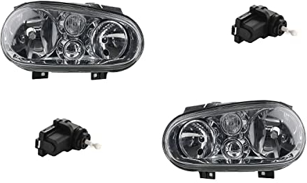 Johns, Scheinwerfer passend für VW Golf IV 4 1J1 97-03 Links und Rechts mit Stellmotor