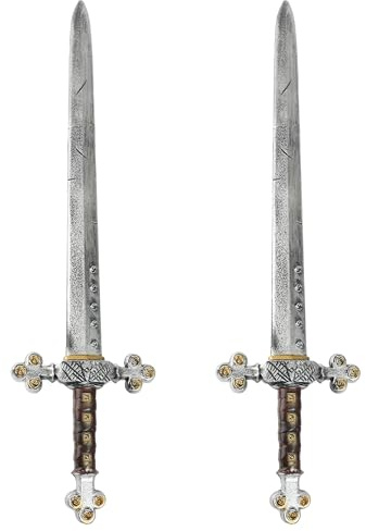 Gladiator-Schwert für Erwachsene, 75 cm, römischer Wikinger, Barbar, Cosplay, künstliches Kunststoffschwert, historisches Kostümzubehör