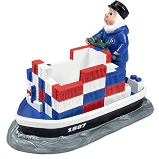 HSV Hamburger SV Blumentopf Gartenzwerg Zwerg ** Containerschiff **