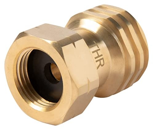 THR Industrieprodukte US Gasgrill Gas Adapter für Regler an deutsche Propangasflasche