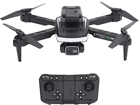 S162 RC Drohne Faltbar, Taschen RC Quadcopter mit 4K HD FPV Doppelkamera Als für Anfänger, Headless Modus, 360 Flip, Eingebauter 1200 mAh Lithium Akku, Einfaches Fliegen