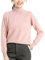 DISSA Pull Cachemire Femme Col Roulé Rose Solide Couleur Tricoté en Vrac Manches Longues épais Pull en Cachemire et Laine,44,DF8004
